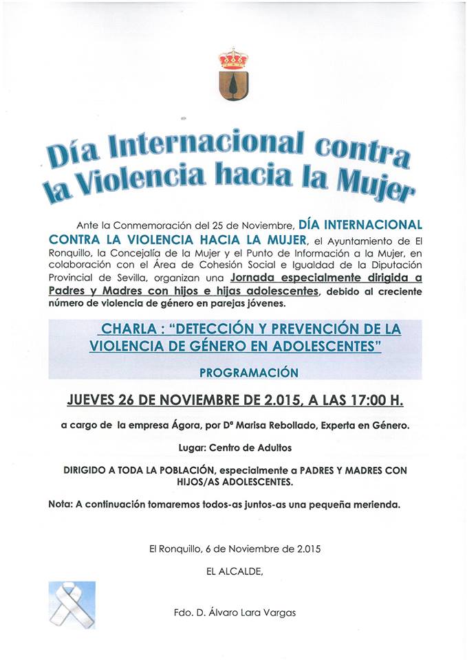 CHARLA VIOLENCIA DE GENERO