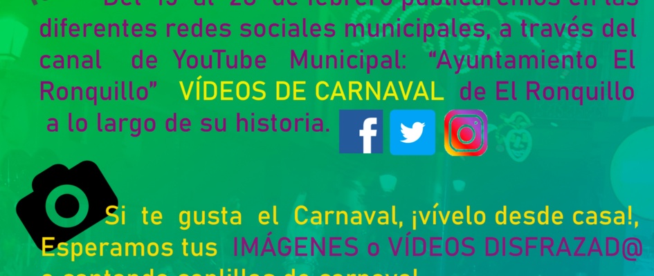Cartel Carnaval Digital'21 El Ronquillo