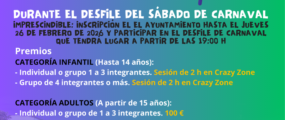 Cartel carnaval fiesta atrevido colorido