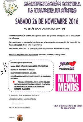 manifestacion violencia genero