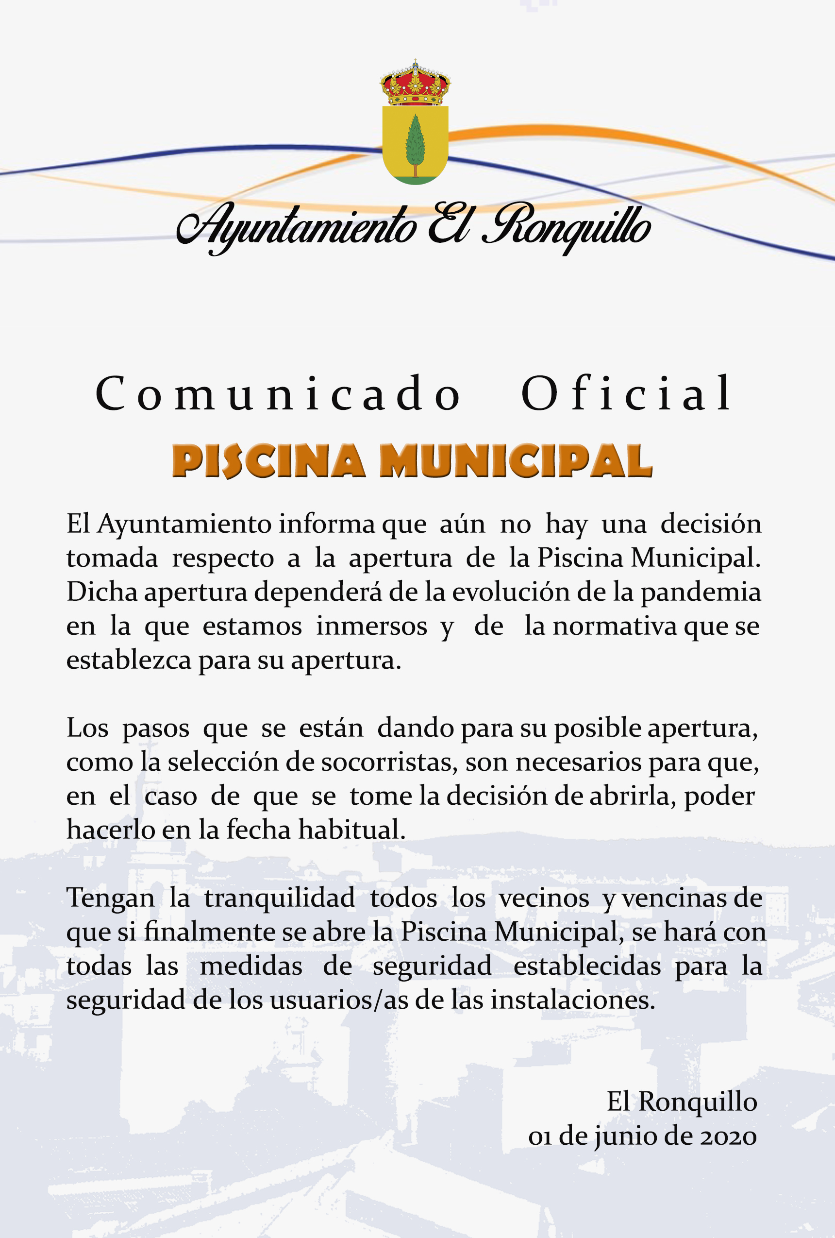 piscina municipa posiblel apertura